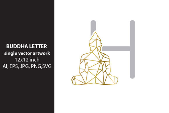 Buddha, Letter H: A Unique Design Element for Creative Projects