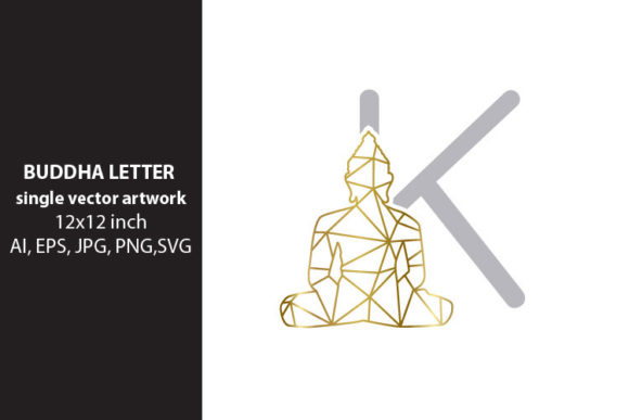 Buddha, Letter K: A Unique Design for Creative Expression