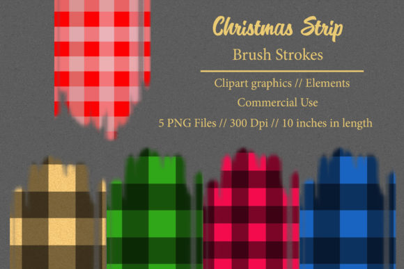 Christmas Strip Brush Strokes: A Versatile Digital Resource for Creative Projects