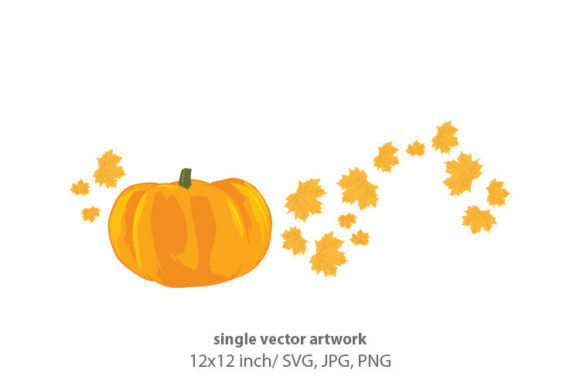 Evaluating the Versatility of Halloween Pumpkin with Leaves Vector Artwork