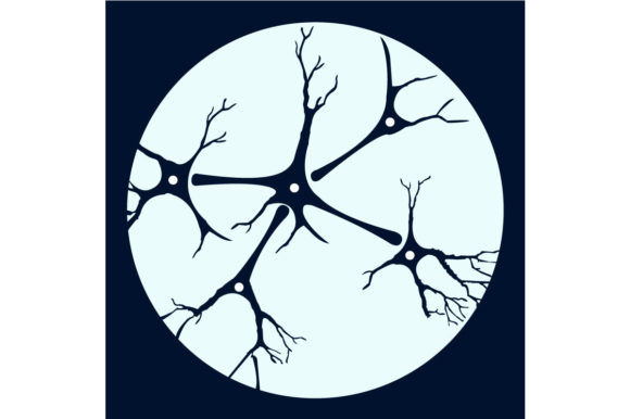 Neuron Under Microscope Illustration for Creators