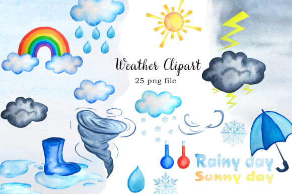 Weather Clipart, Weather Png, Clouds Png: Creative Solutions for Modern Designers