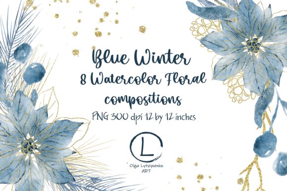 Winter Floral Watercolor Compositions: Elegant Art for Every Project